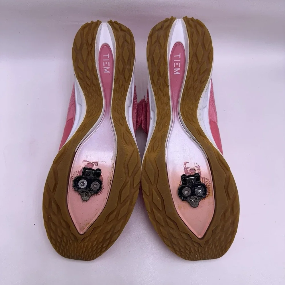 TIEM Slipstream Indoor Cycling Spinning Shoes Pink Size‎ 10